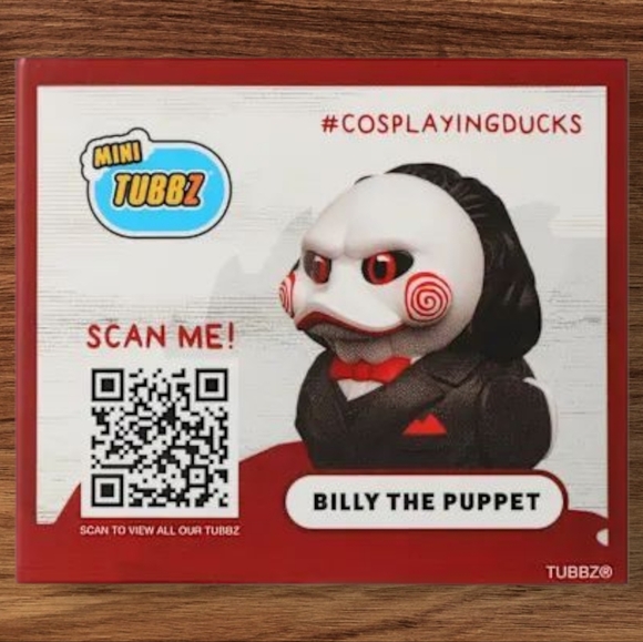 NIB Billy The Puppet TUBBZ Mini Edition Rubber Duck - Picture 2 of 5
